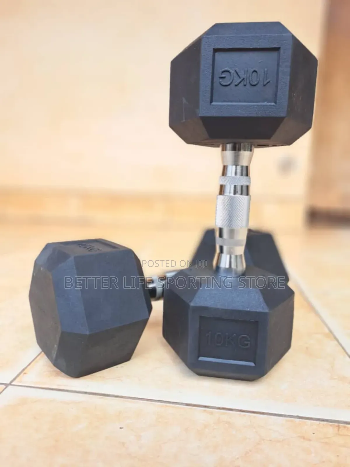 Dumbbells 10 Kg Pair Hexagonal...