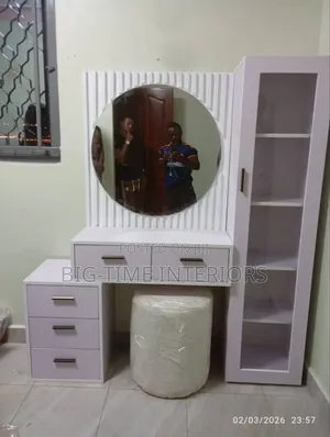 New Era Dressing Table With Drawers and Shelves
