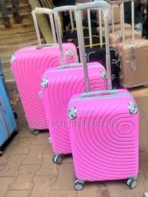 Hot Pink Plastic Bags/ Plastic Suitcases