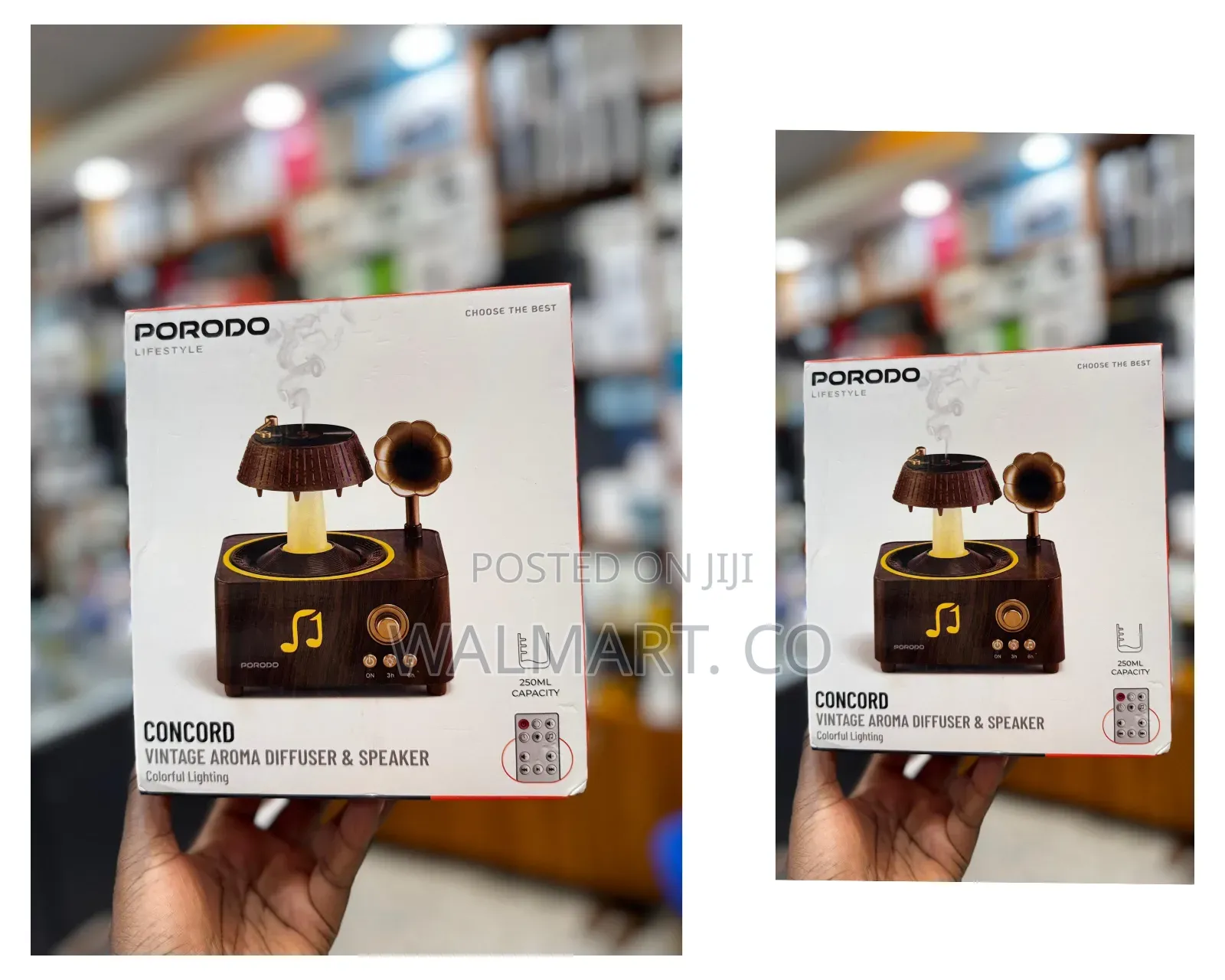 Porodo Lifestyle Concord Vintage Aroma Diffuser And Speaker