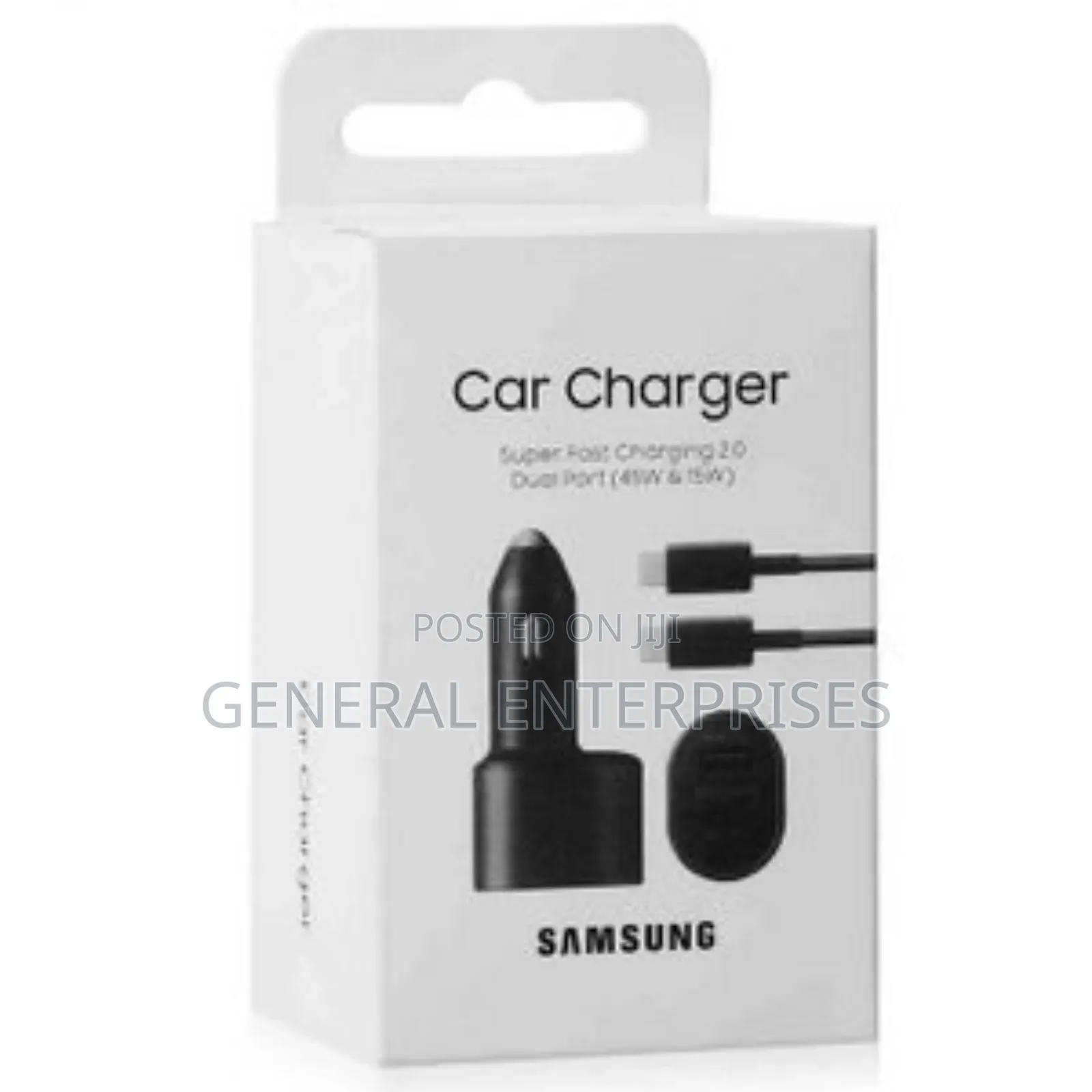 Samsung Super Fast Dual Car Charger (45w+15w).