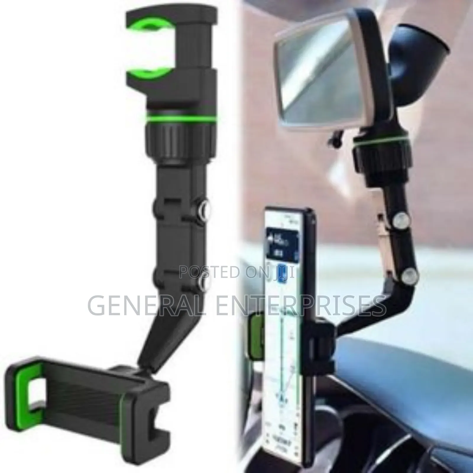 Universal 360-Degree Rotating Car Phone Holder Designed to Clip