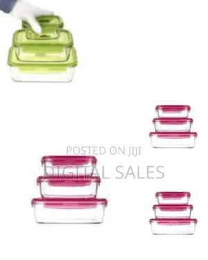 3 Glass Food Storage Containers