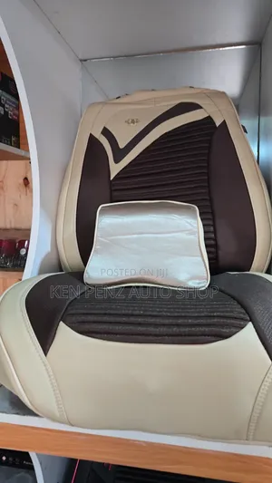Synthetic Universal Car Seat Covers ( Cream)