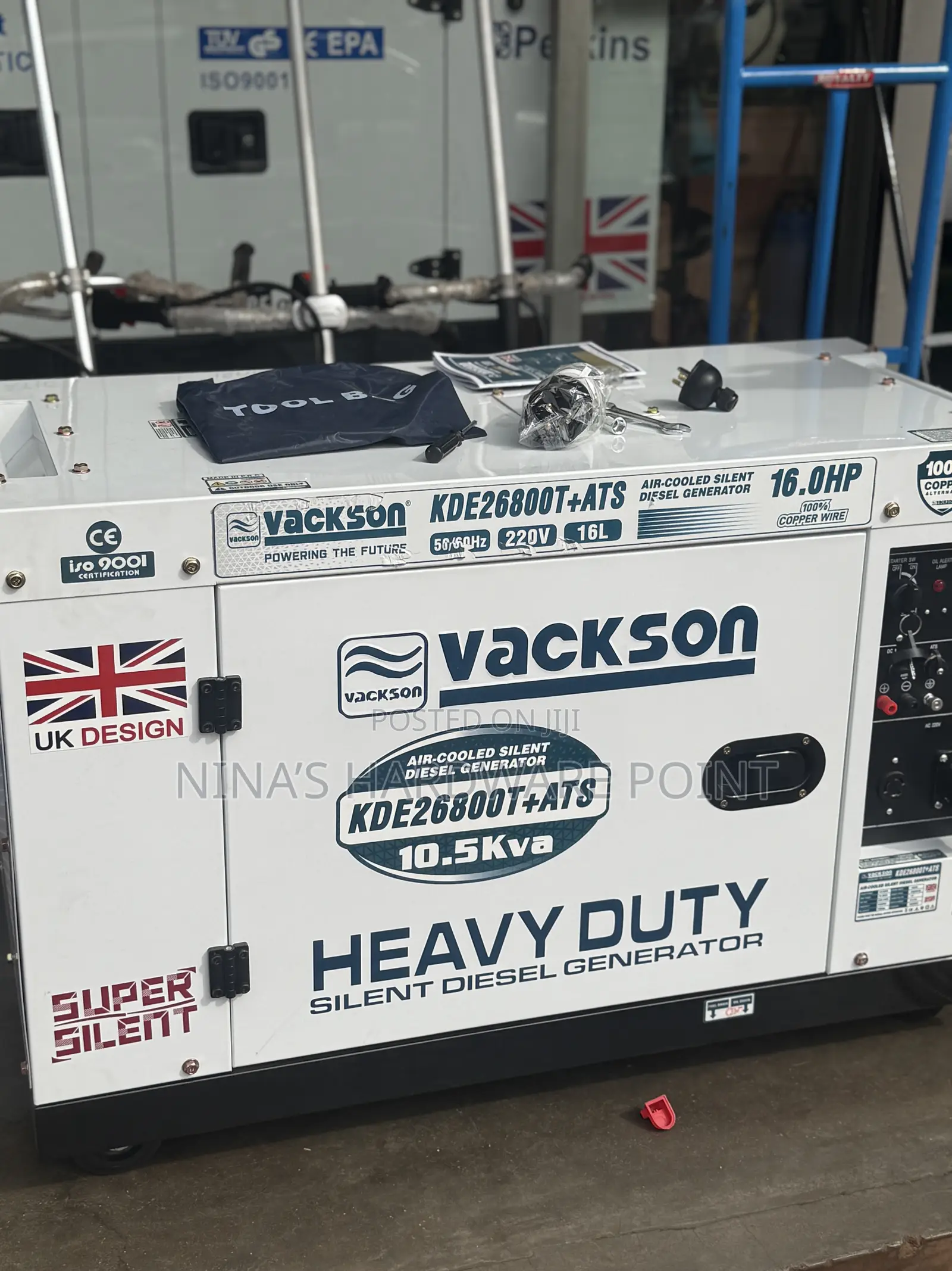 10kva Diesel Generator Vackson