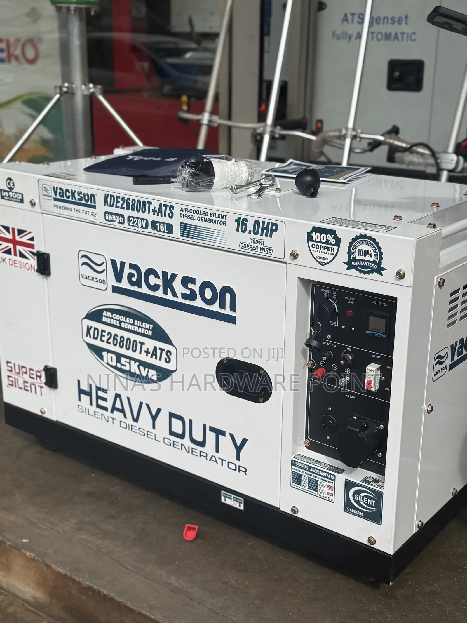 10kva Diesel Generator Vackson