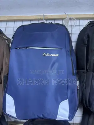 Black And Navy Blue Backpack