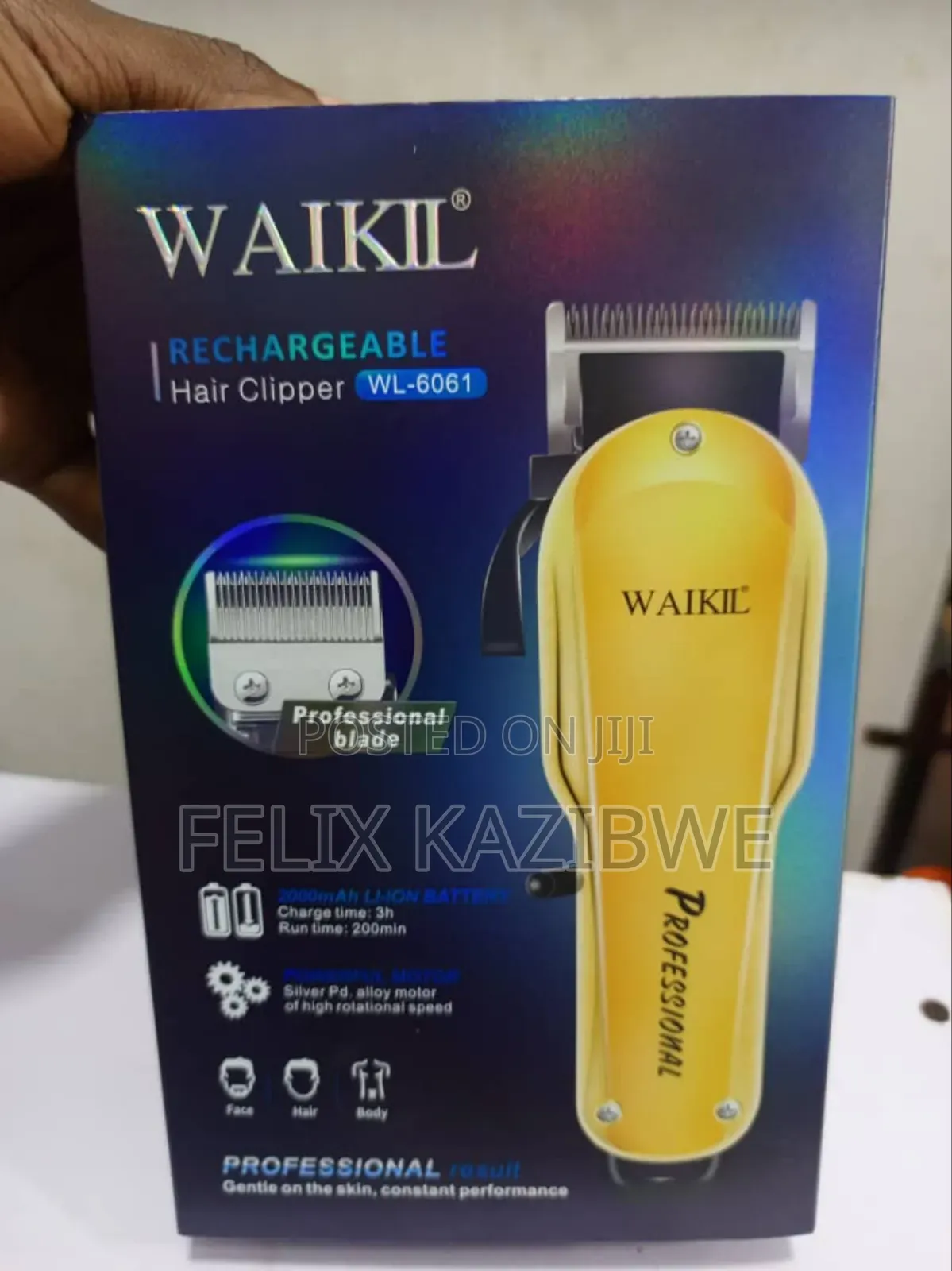 Waikil Rechargeable Hair Clipper.