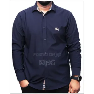 Burberry Men's Twill Cotton Slim Fit Casual Shirt.