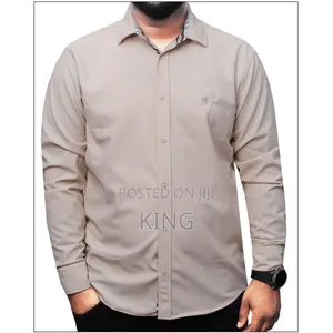 Burberry Men's Twill Cotton Slim Fit Casual Shirt.