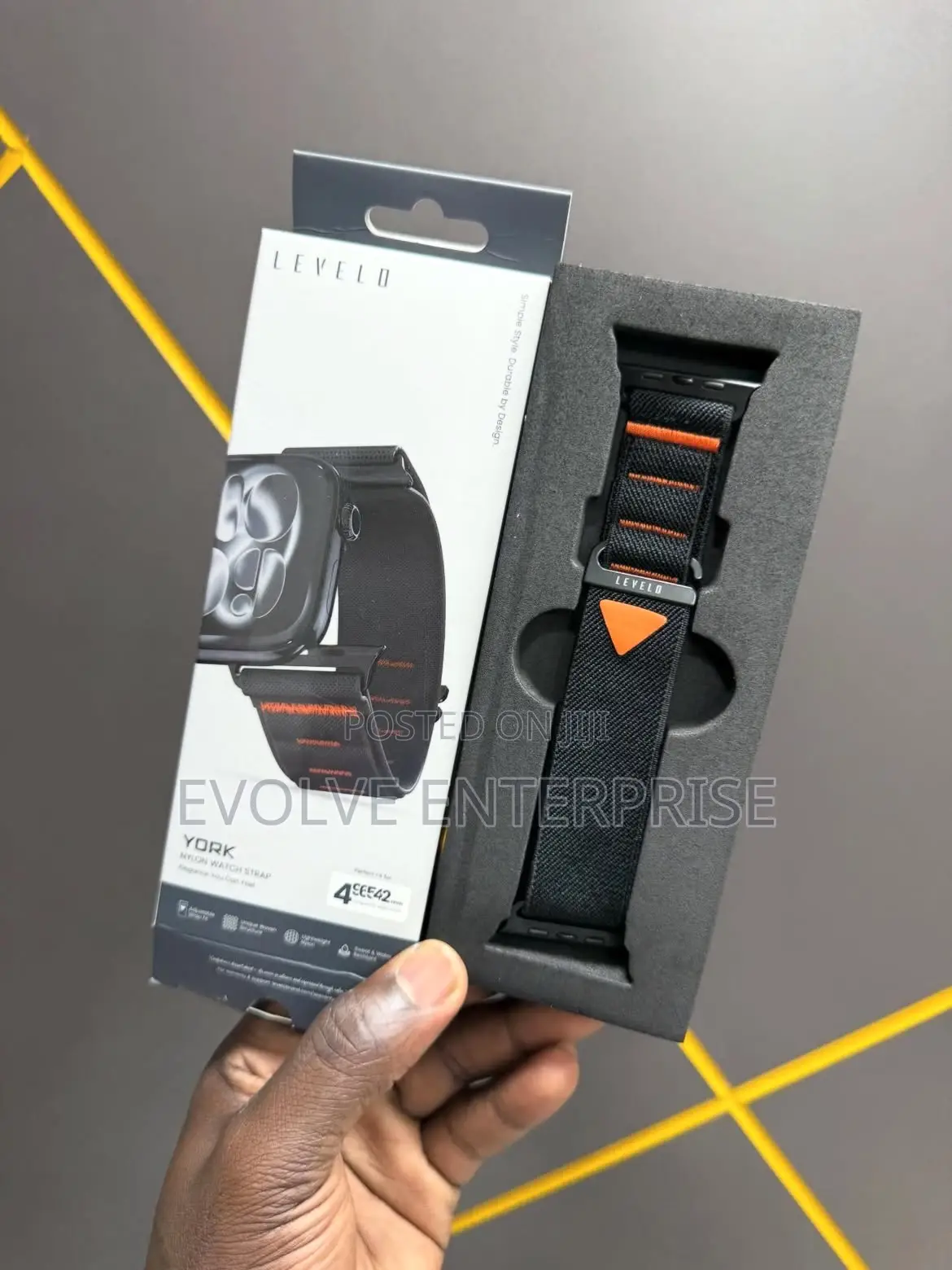 Levelo York Nylon Watch Strap for Apple Watch