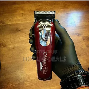Wahl Cordless Professional 5 Star Cordless Magic Clip Hair Clipper-Red