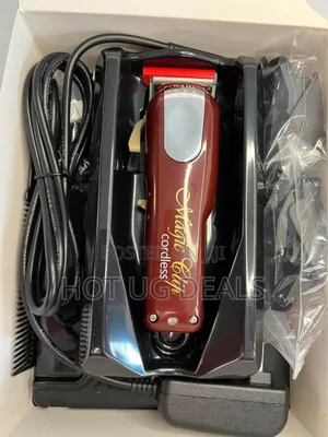 Wahl Cordless Professional 5 Star Cordless Magic Clip Hair Clipper-Red