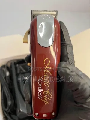 Wahl Cordless Professional 5 Star Cordless Magic Clip Hair Clipper-Red