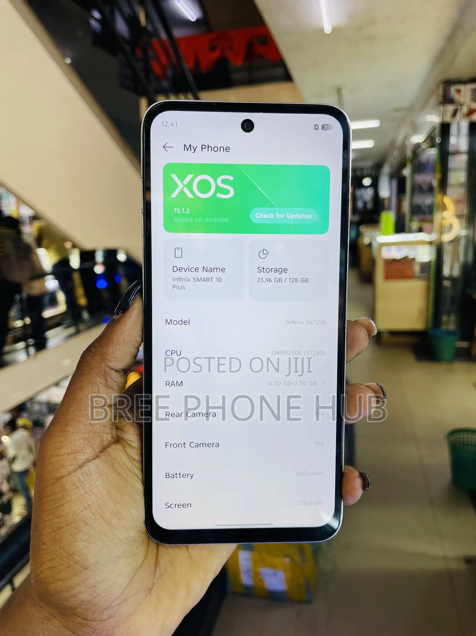 Infinix Smart 10 Plus 128 GB White