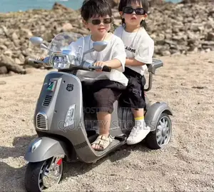 Double Seater Motorcycle Gray