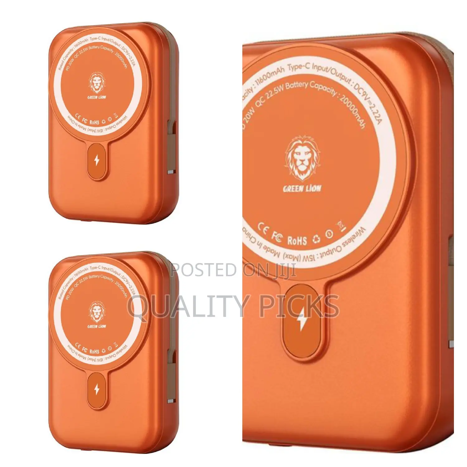 Green Lion 20000mah Monaco Magsafe Power Bank