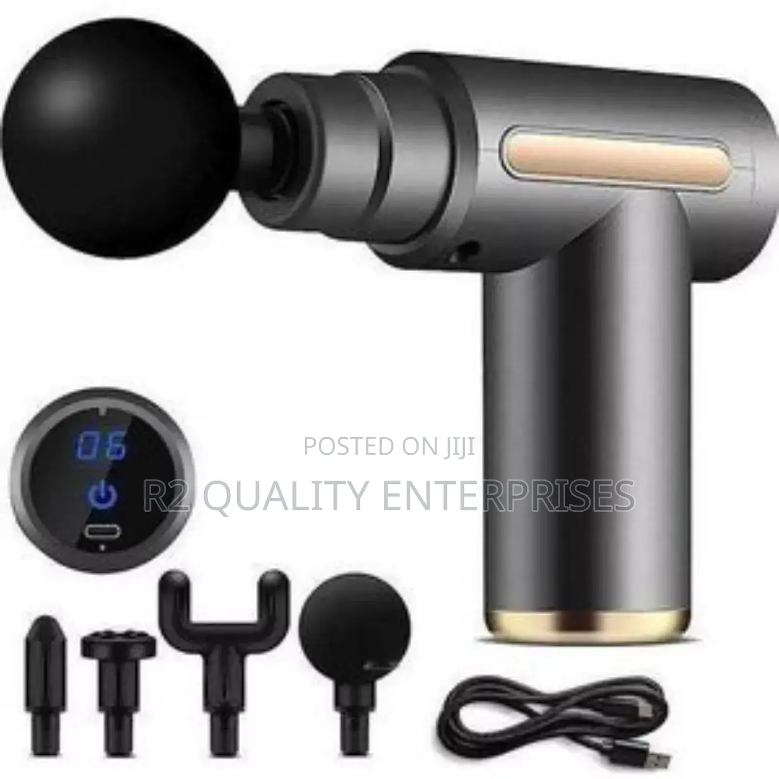 Portable, Handheld Deep Tissue Massage Gun 4 Heads