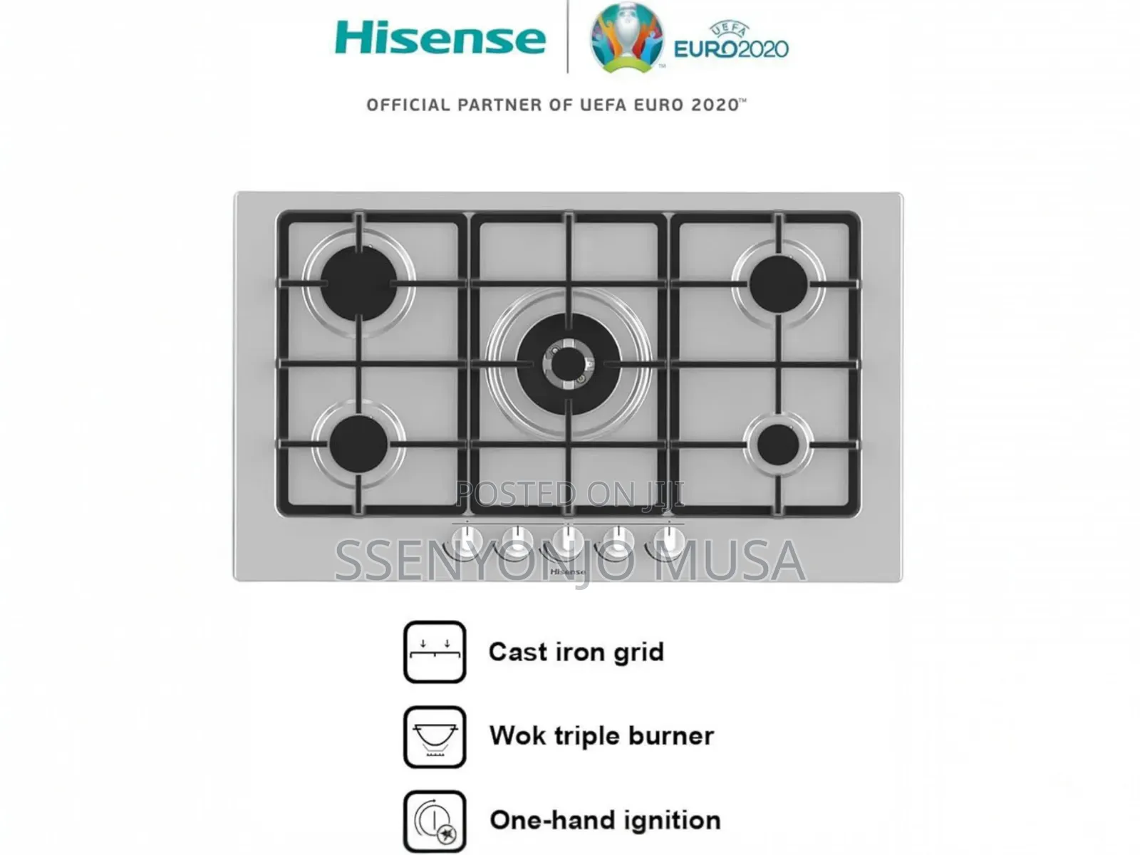 Hisense Built-in Gas Hob 90x60cm Hhu90gass With 5 Burners.