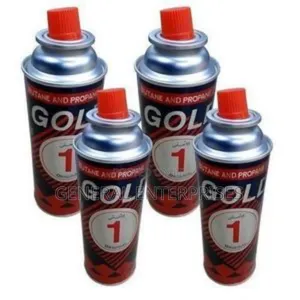 4-Pack of Gold One Butane and Propane Gas Canisters.