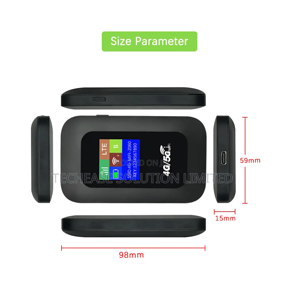 4g/5g Mobile Wifi - 2100mah Battery Support (Airtel, Mtn, Lycamobil
