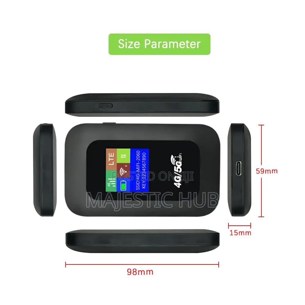 4g/5g Mobile Wifi - 2100mah Battery Support (Airtel, Mtn, Lycamobil