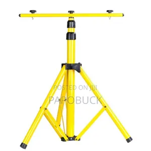 1.6m Adjustable Double Head Flood Light Tripod Stand