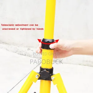 1.6m Adjustable Double Head Flood Light Tripod Stand