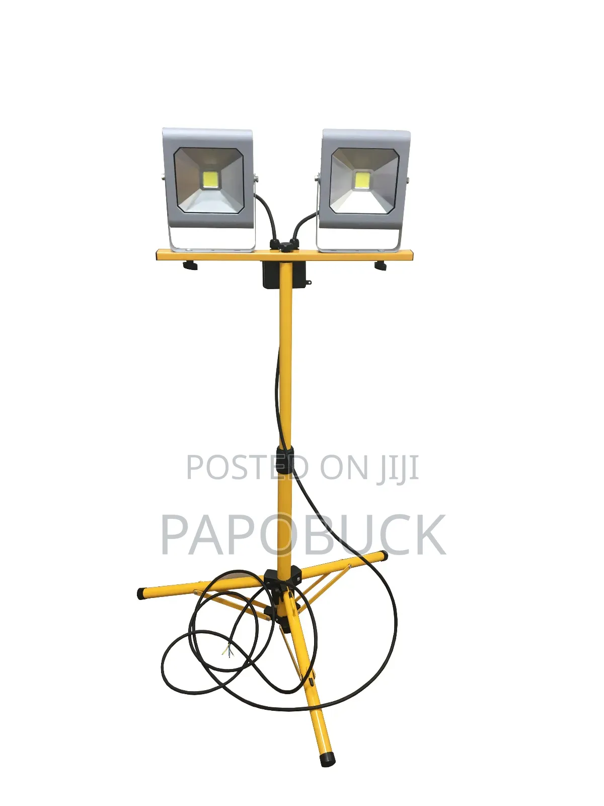 1.6m Adjustable Double Head Flood Light Tripod Stand