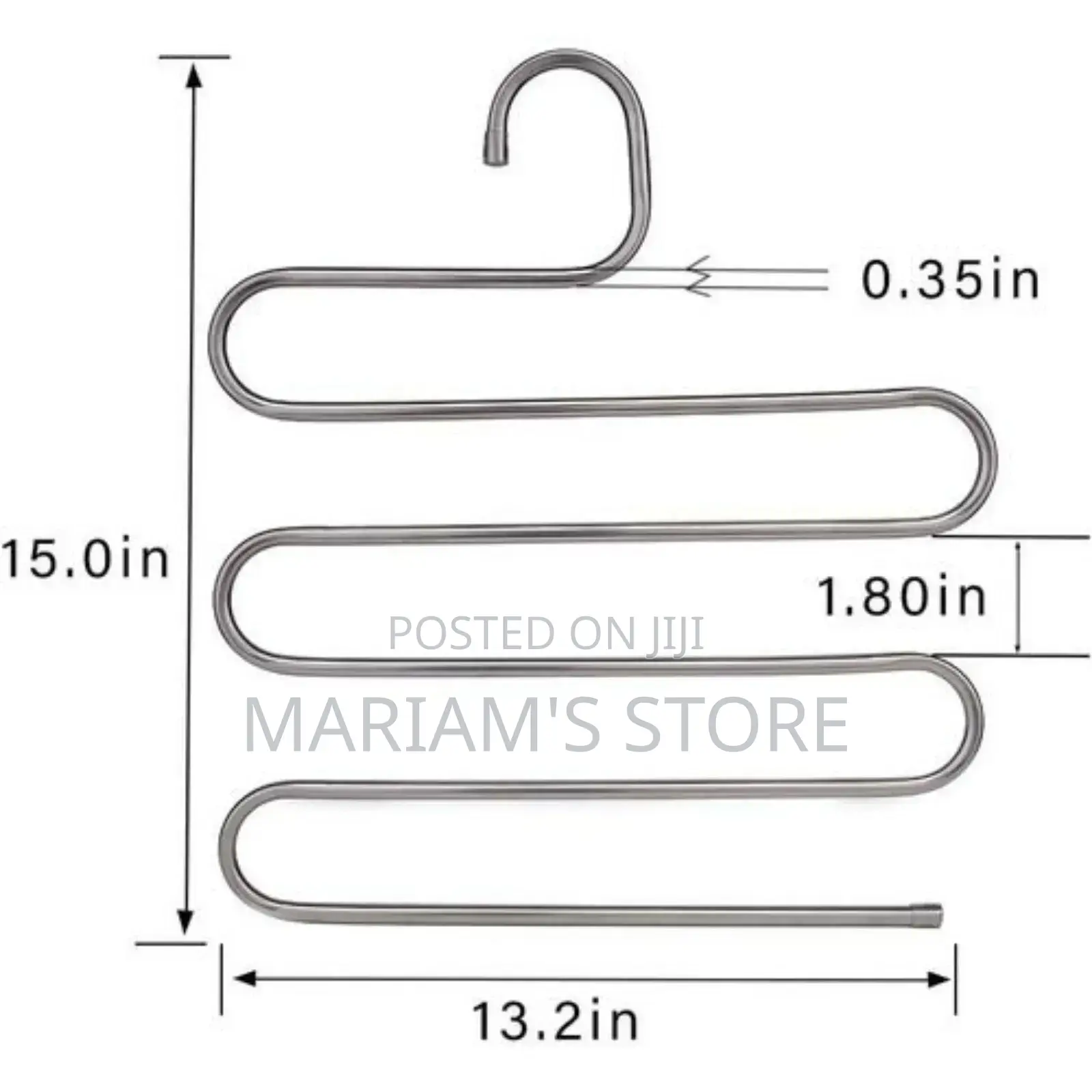 1pc of Trouser Steel Hanger/Pants Hanger - Silver
