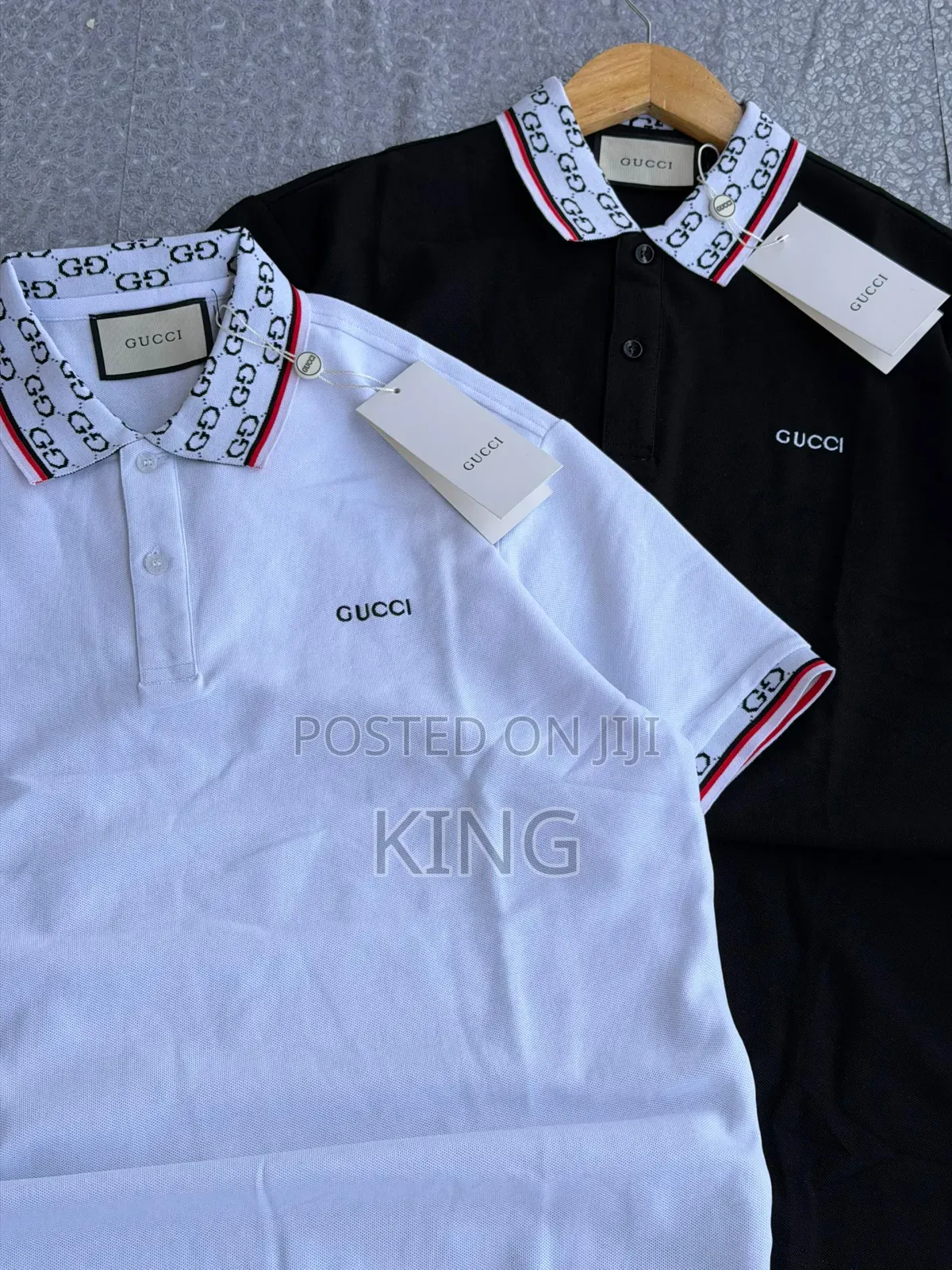 Gucci Logo-Print Cotton-Blend Polo Shirt.