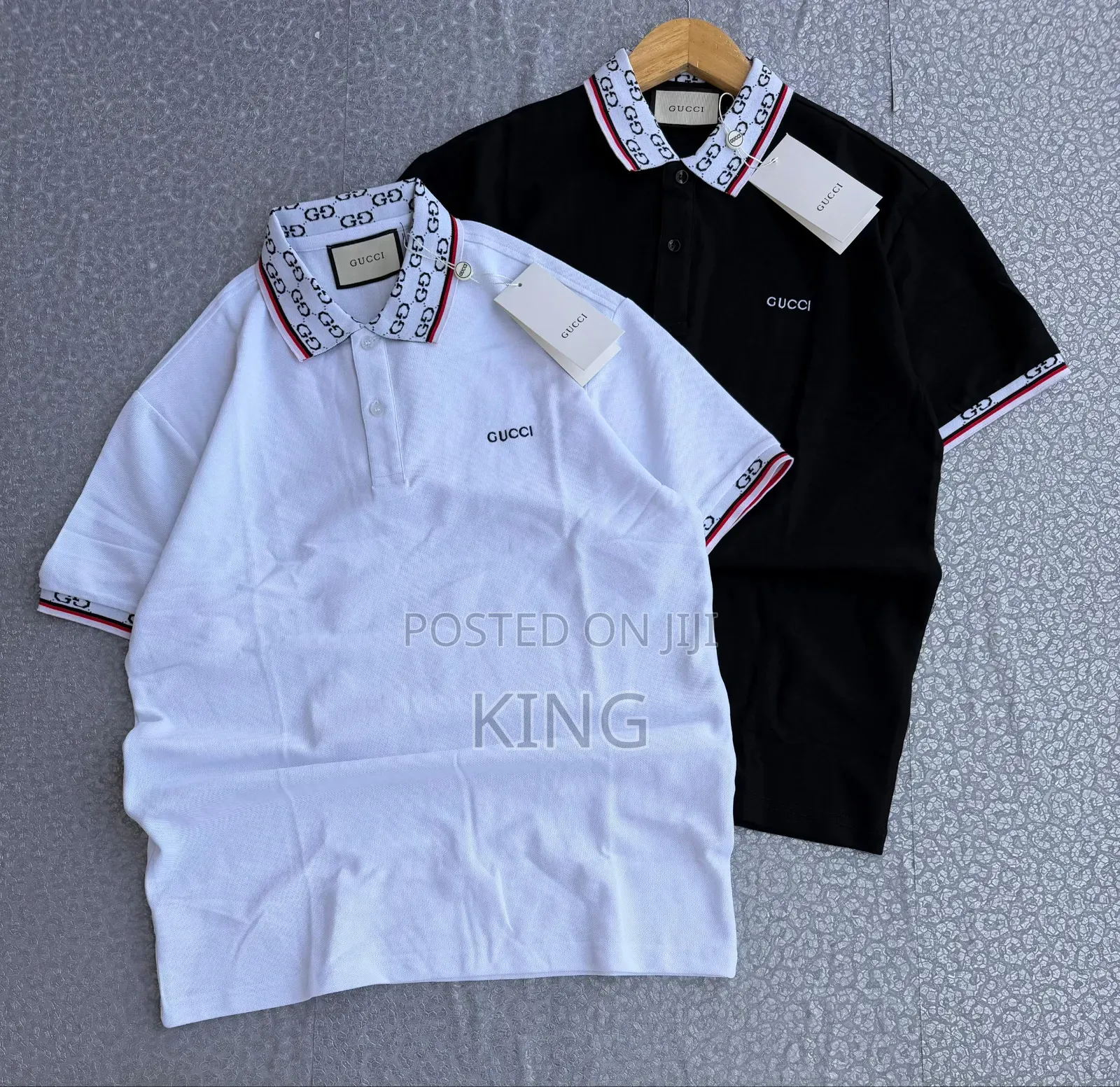 Gucci Logo-Print Cotton-Blend Polo Shirt.