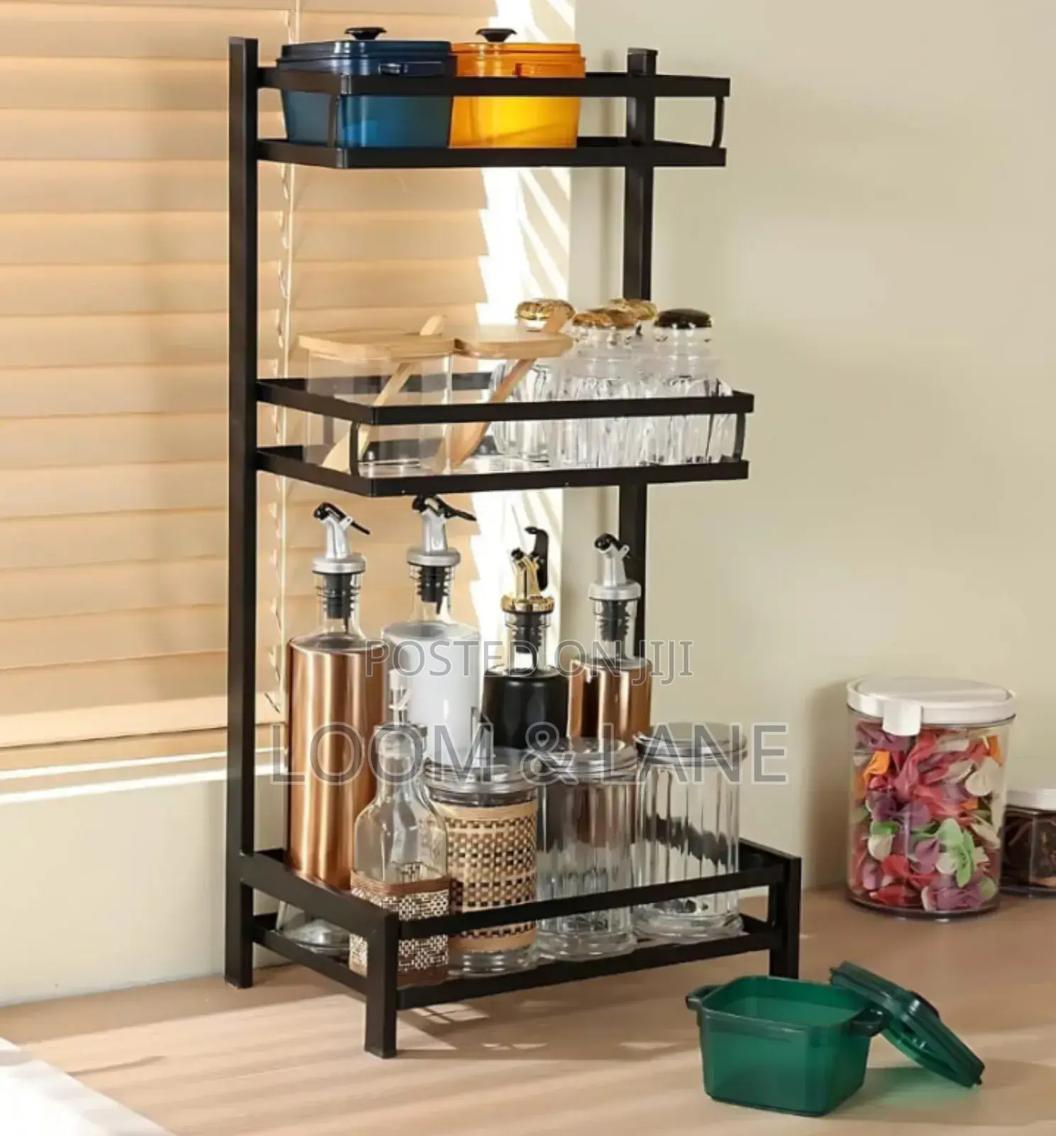 3-level Metal Kitchen Countertop Organizer Shelf