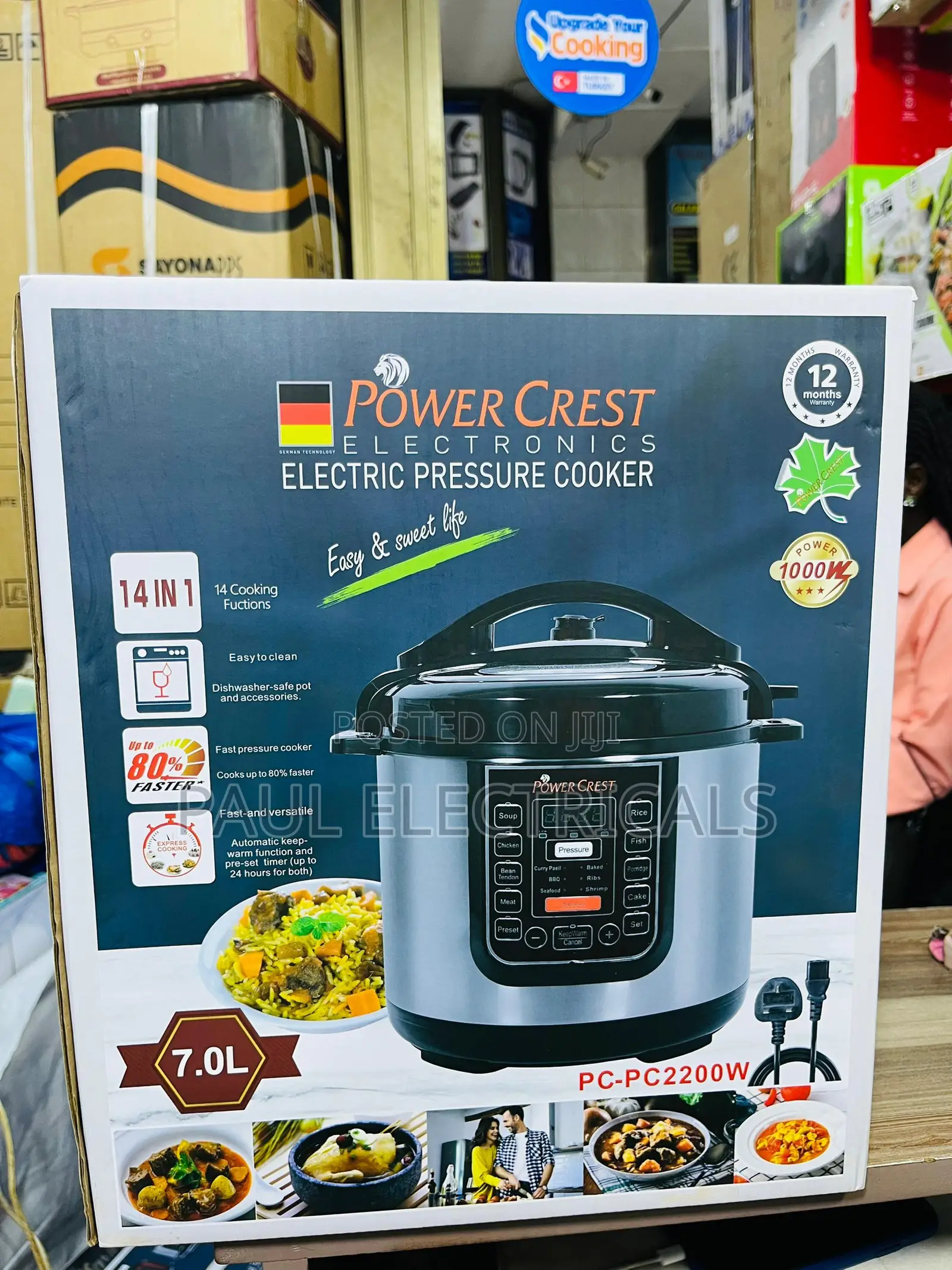 Power Crest Electric Pressure Cooker