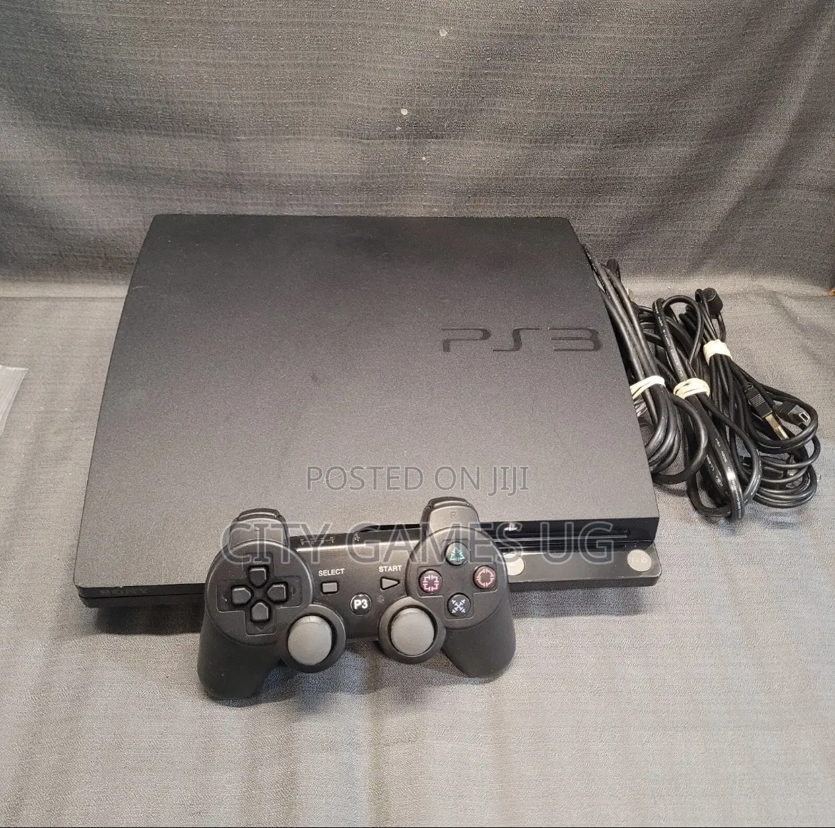 Sony Playstation 3 - Slim 250 Gb Black Console Sy+ Controller + Cables