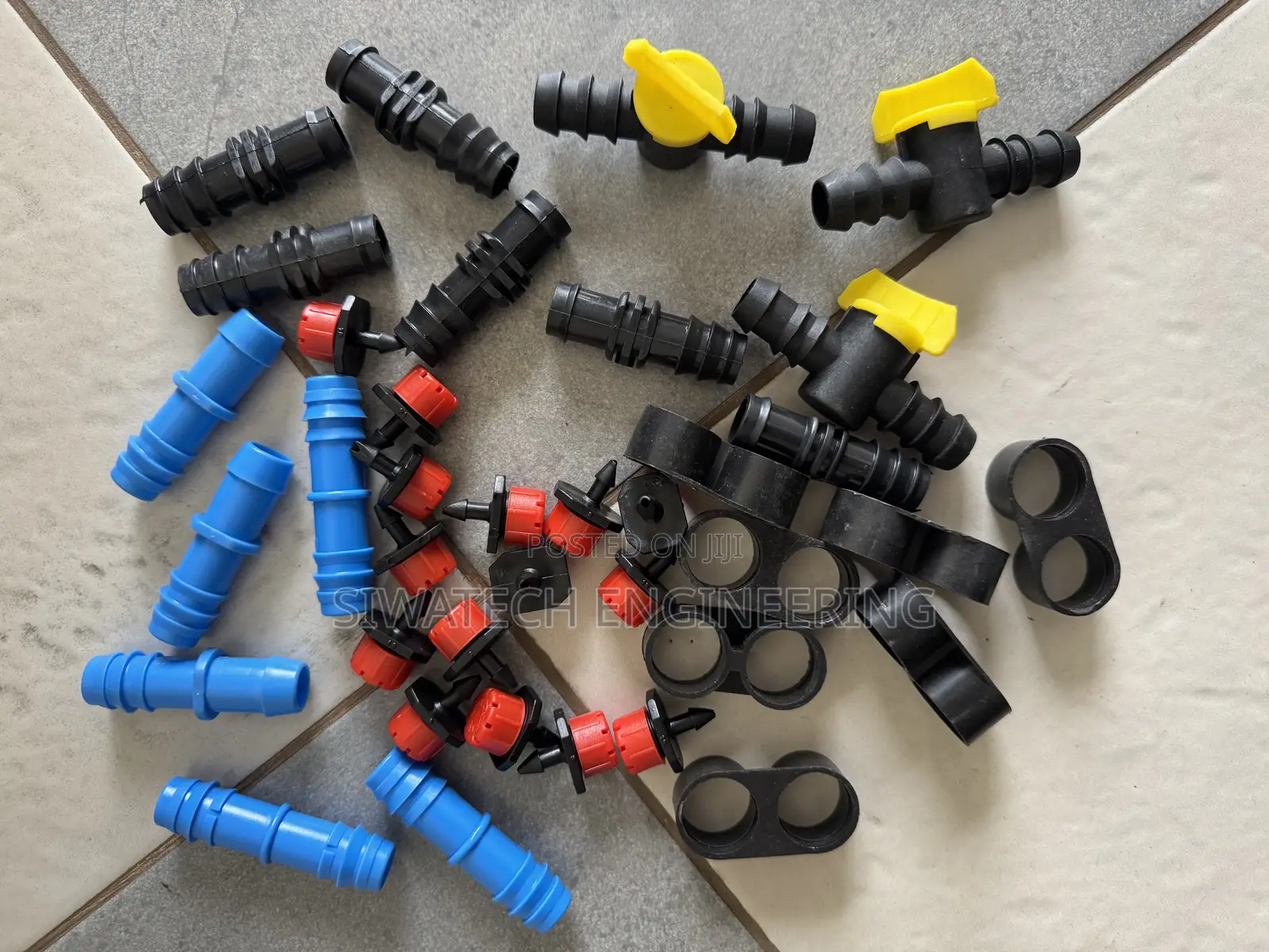Drip Irrigation Fittings, Emitters, Rubbers, Connector, Valves Endcups