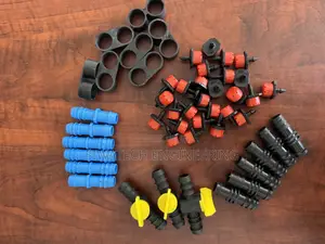 Drip Irrigation Fittings, Emitters, Rubbers, Connector, Valves Endcups