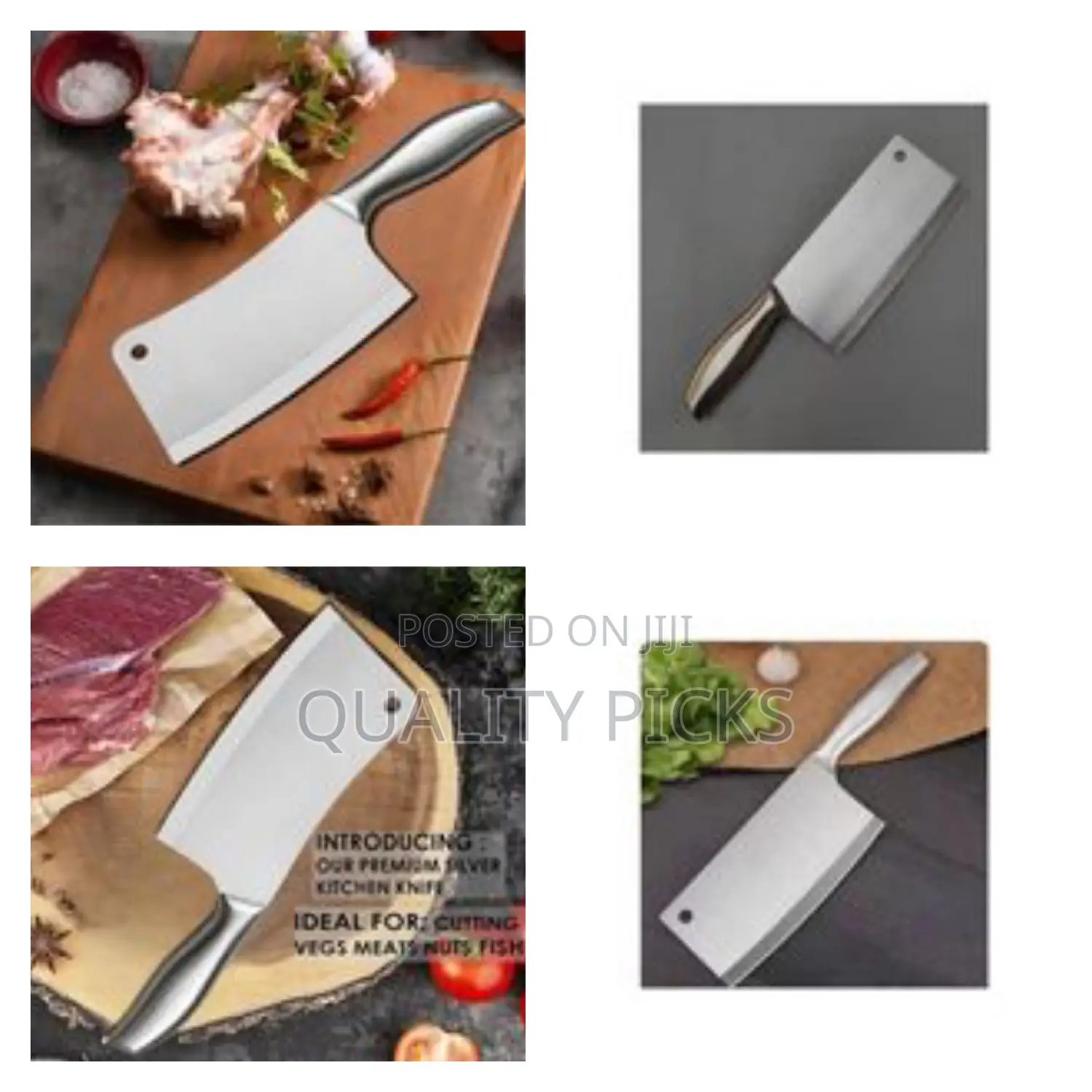 Cleaver Knife Stainless Steel Premium Meat and Vegetable Cut