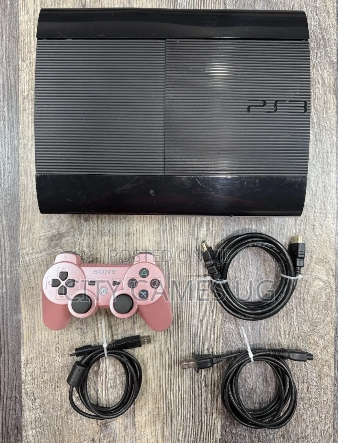 Sony Playstation 3 Ps3 Super Slim Console Plus Pink Controller