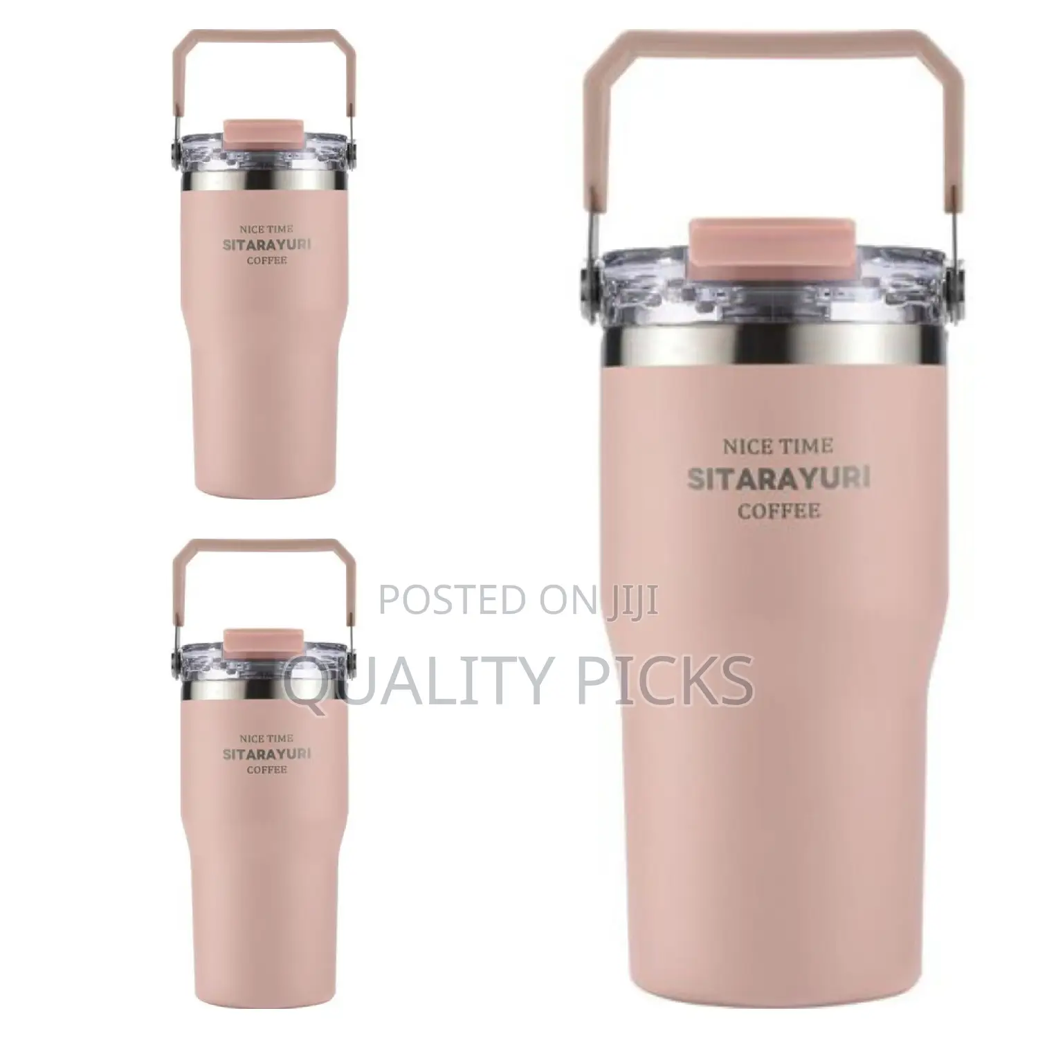 Insulated Travel Tumbler With Handle 20 Oz - Leakproof, Bpa