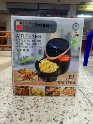 Hoffmans 6l Electric Air Fryer (Model Hm-776a). Manual