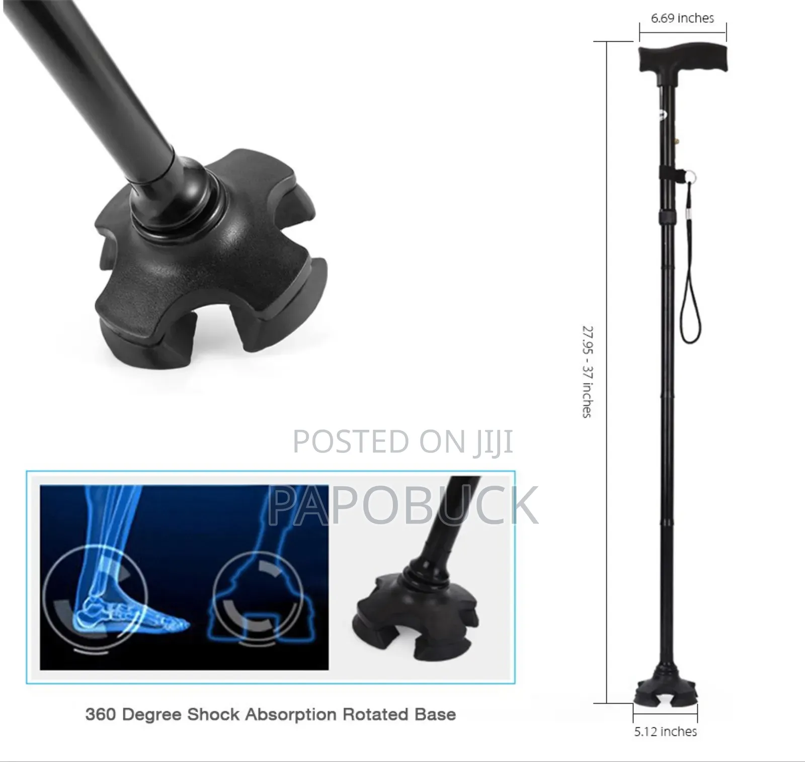 Folding Lightweight Adjustable Collapsible Walking Canes