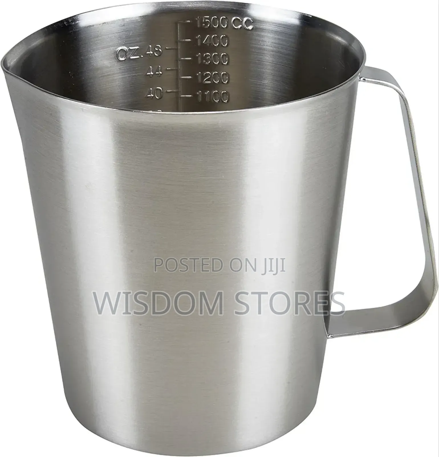 Stainless Steel Measuring Cup Pitcher (48oz/1.5 Liter)