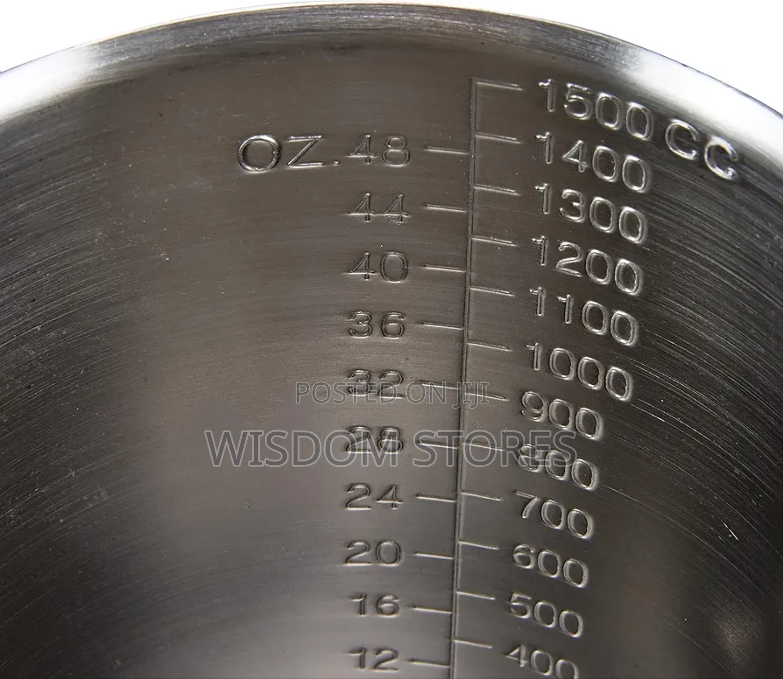 Stainless Steel Measuring Cup Pitcher (48oz/1.5 Liter)