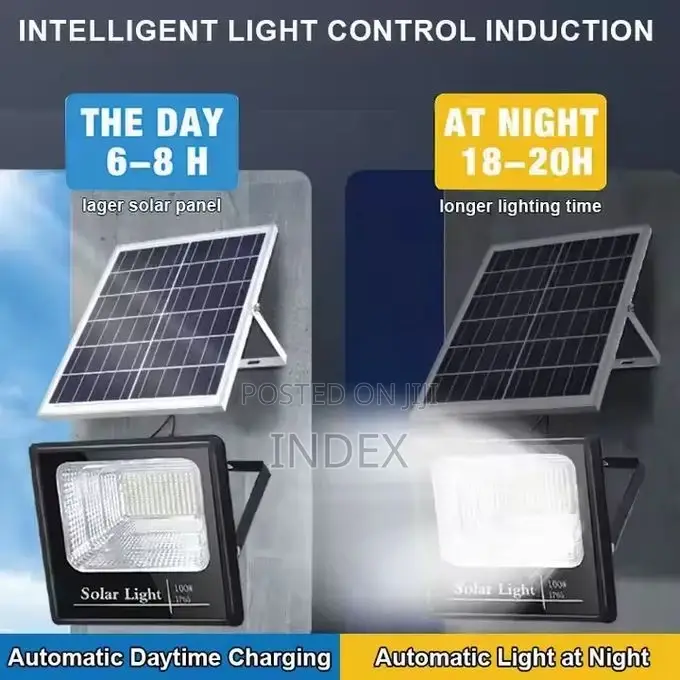 Solar Street Lights Outdoor, Dawn Flood Lights With Remote Control