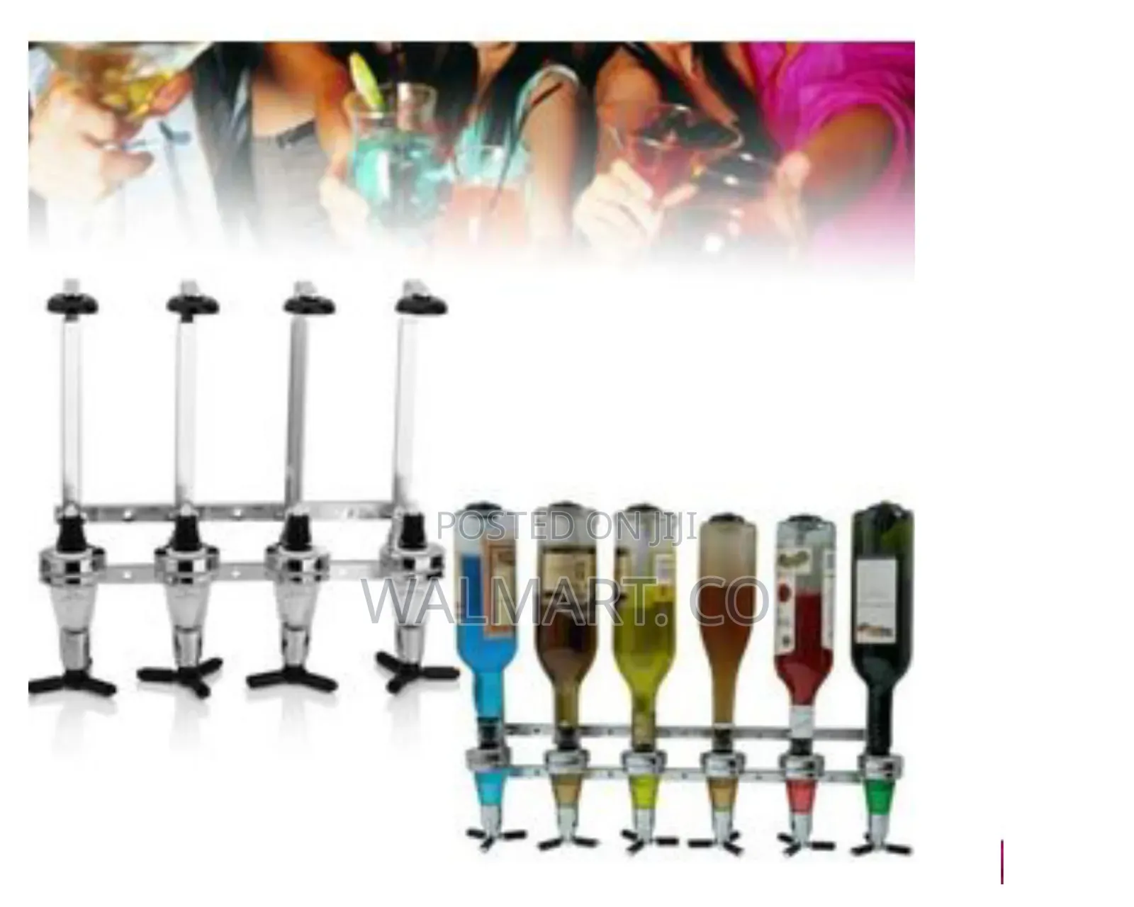 Rotating 4 Bar Bottle Wine Dispenser
