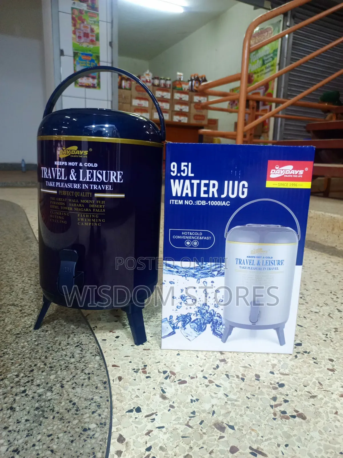 Daydays 9.5l Travel Leisure Water Jug (Thermos Flask).