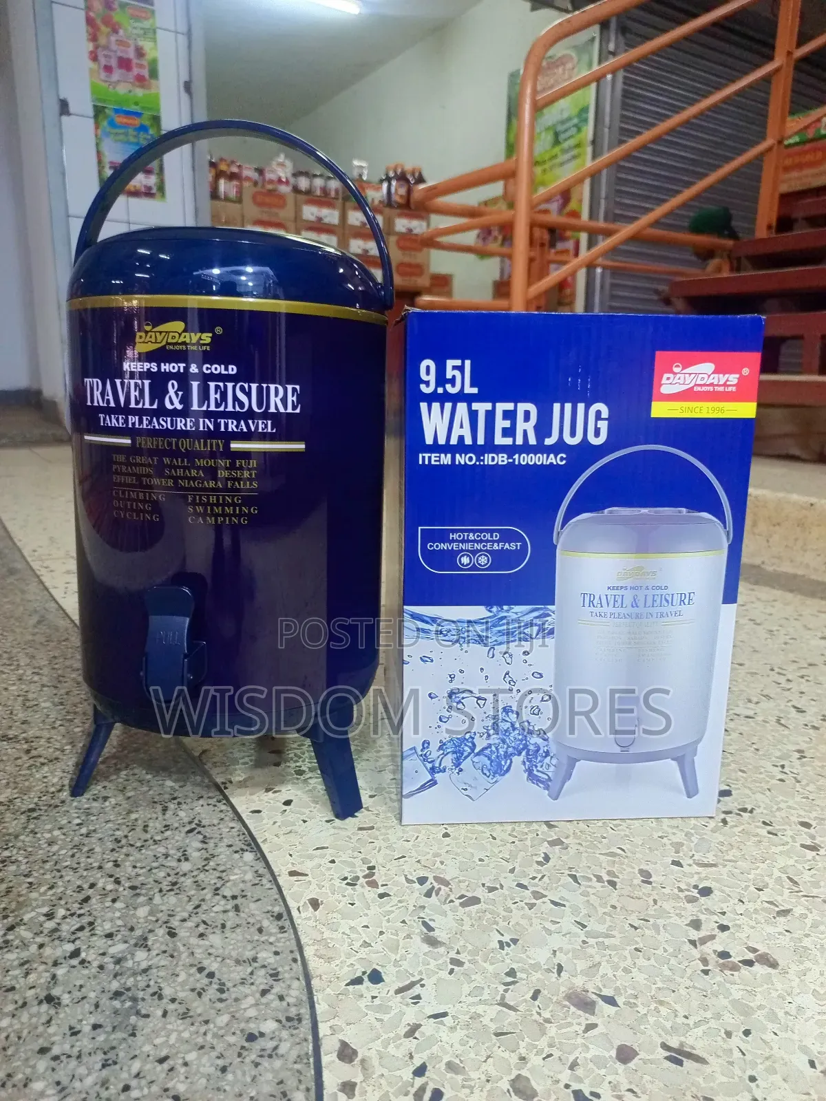Daydays 9.5l Travel Leisure Water Jug (Thermos Flask).