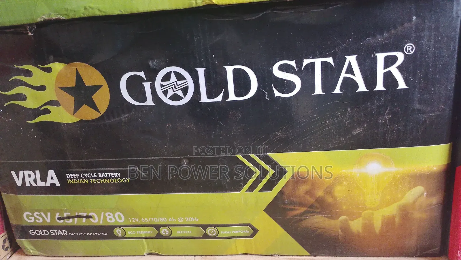 80ah Gold Star Solar Battery