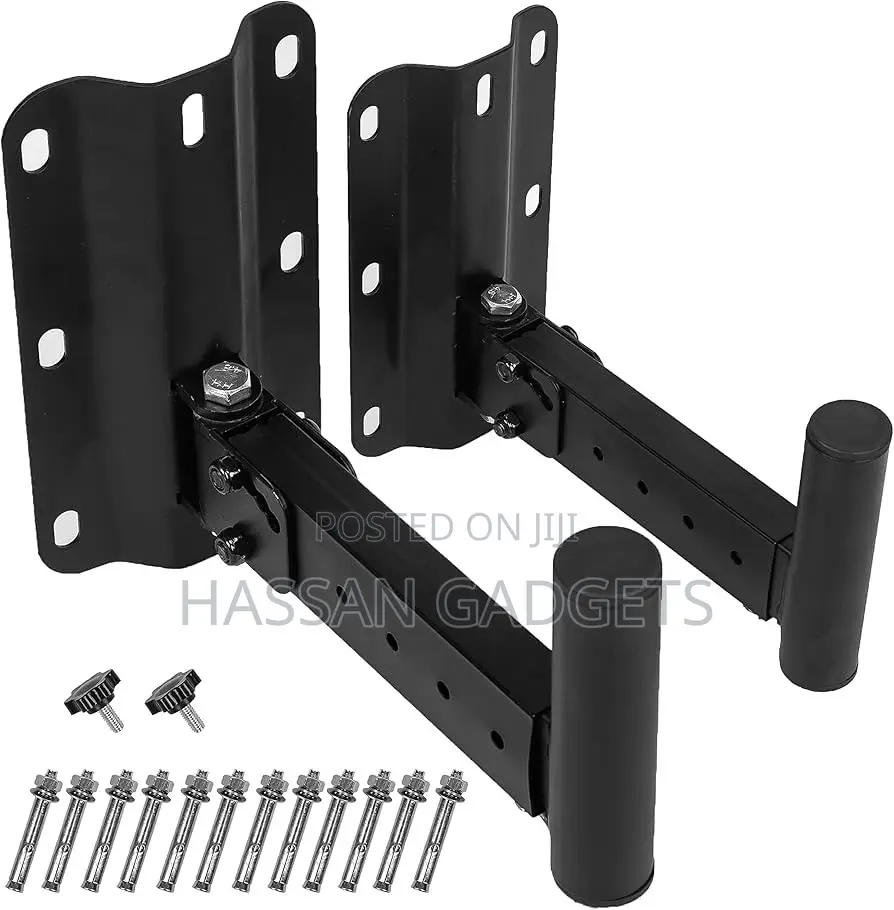 Pair of Steel Wall Mount Speaker (2pcs) Stand Heavy Duty